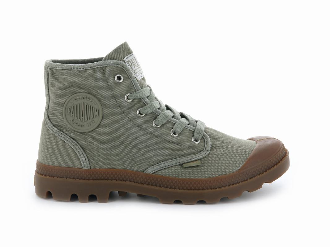 Palladium Pampa Hi Men's Boots Green (VEPS96370)